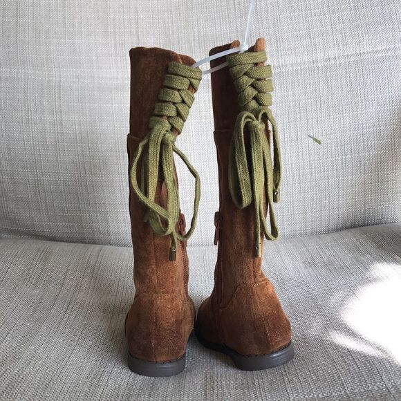 COPY - Joyfolie “Chantal in Chestnut” toddler Faux Suede Toddler Boots - Picture 4 of 8